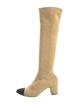 Chanel 2015 Interlocking CC Logo Boots