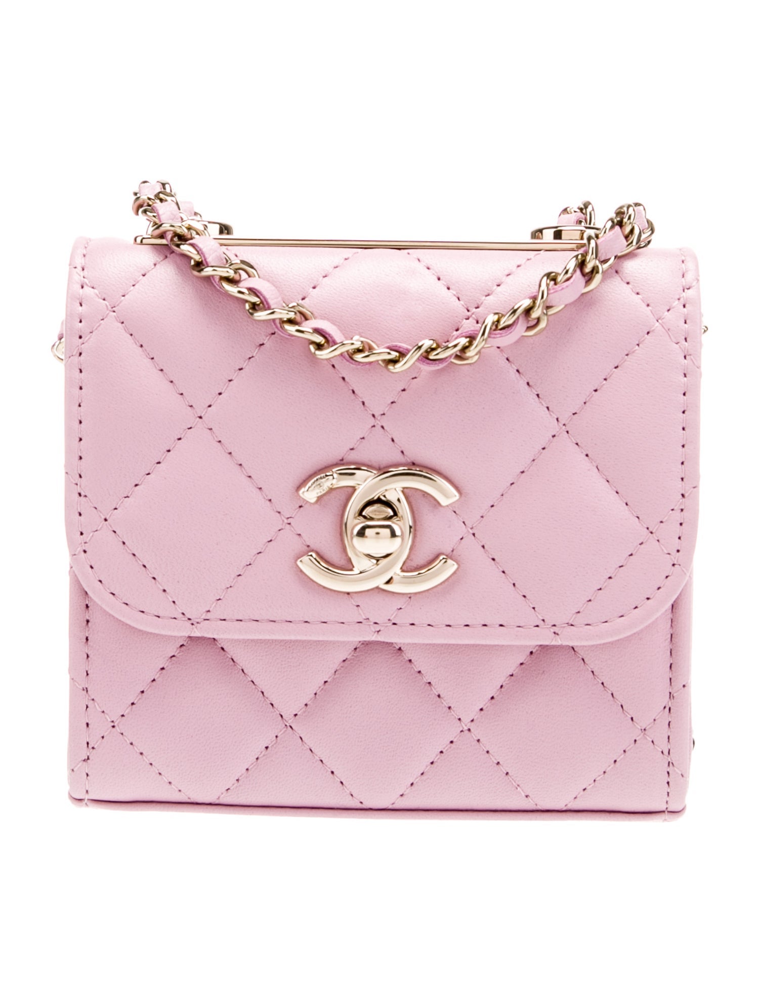 Chanel Mini Trendy CC Clutch w/ Chain