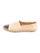 Chanel Interlocking CC Logo Lambskin Espadrilles