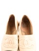 Chanel Interlocking CC Logo Lambskin Espadrilles