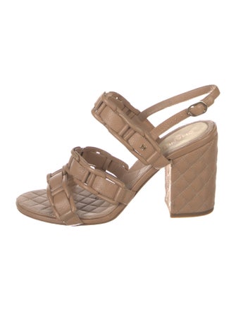 Chanel Interlocking CC Logo Leather Mules