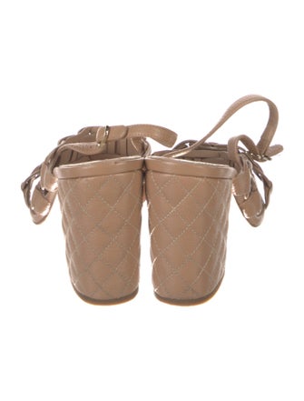 Chanel Interlocking CC Logo Leather Mules