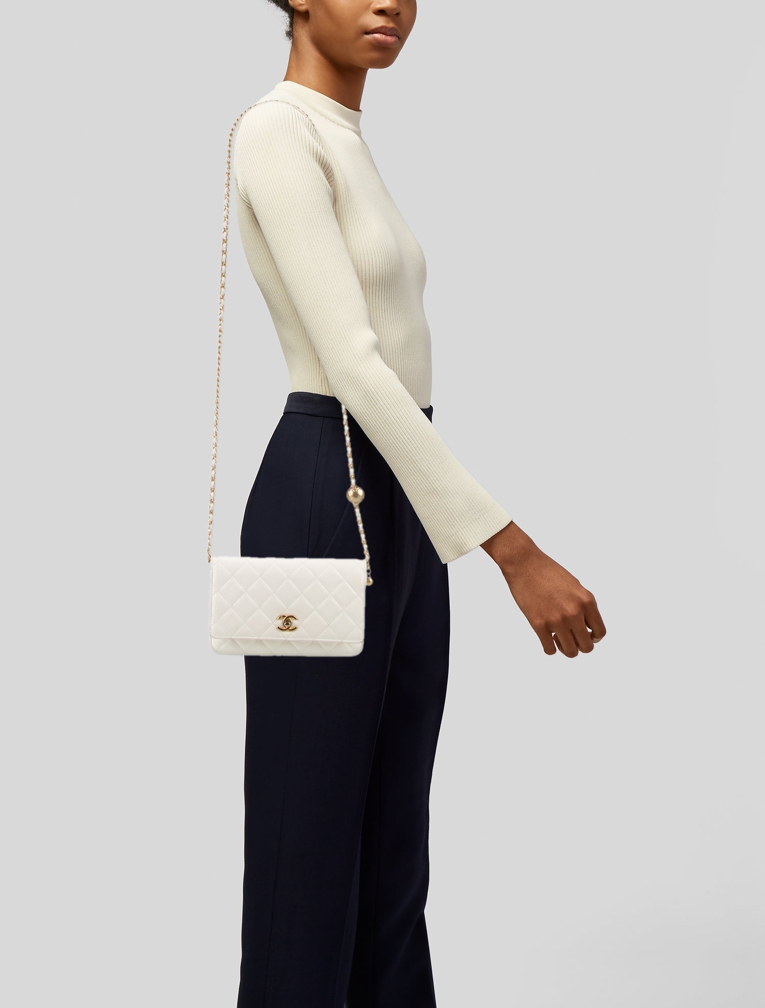 Chanel Pearl Crush Wallet On Chain