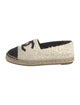 Chanel Interlocking CC Logo Tweed Espadrilles