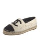 Chanel Interlocking CC Logo Tweed Espadrilles