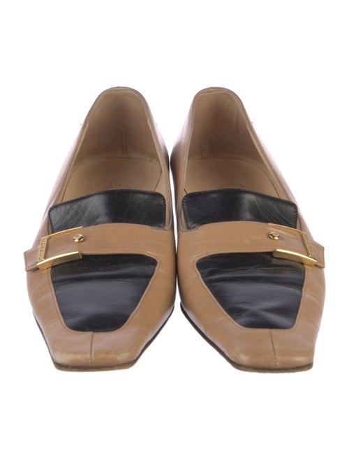 Chanel Interlocking CC Logo Leather Loafers