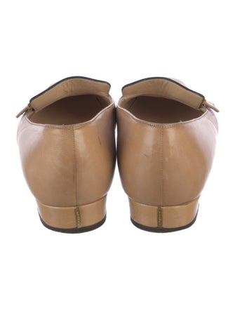 Chanel Interlocking CC Logo Leather Loafers