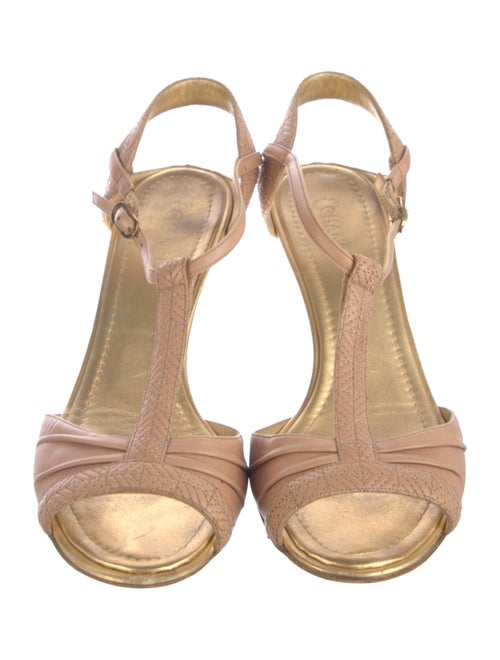 Chanel Quilted Pattern Lambskin Slingback Sandals