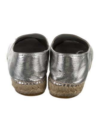 Chanel Interlocking CC Logo Goat Leather Espadrilles