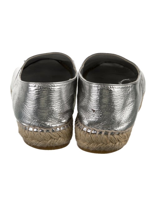 Chanel Interlocking CC Logo Goat Leather Espadrilles