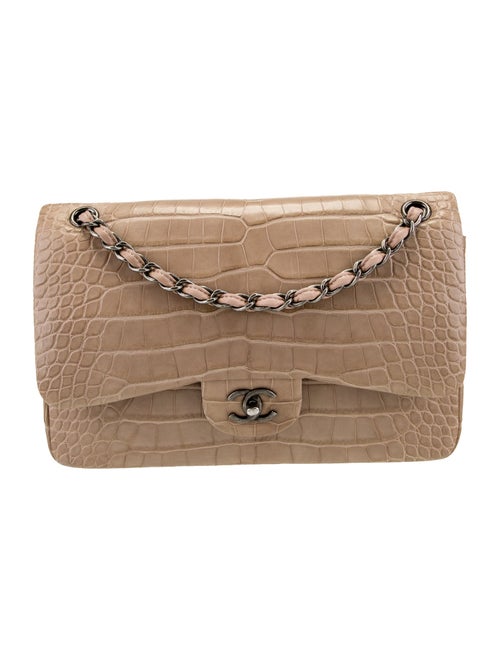 Chanel Classic Jumbo Alligator Double Flap Bag