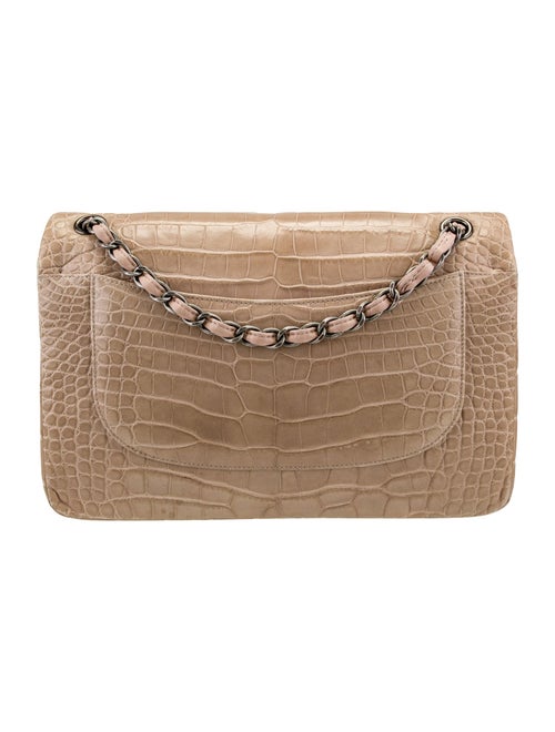 Chanel Classic Jumbo Alligator Double Flap Bag