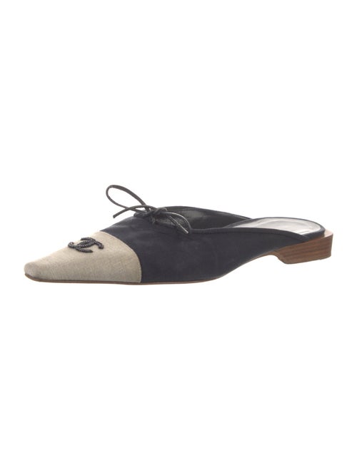 Chanel Vintage Interlocking CC Logo Mules