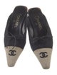 Chanel Vintage Interlocking CC Logo Mules