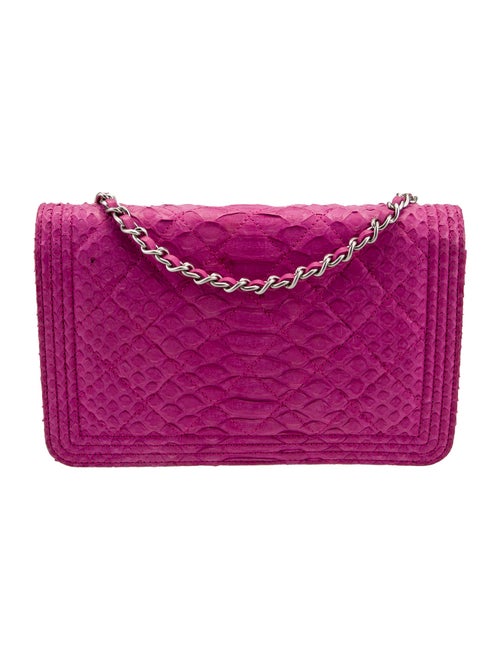 Chanel Python Boy Wallet On Chain