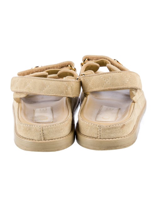 Chanel Interlocking CC Logo Suede Espadrilles