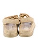 Chanel Interlocking CC Logo Suede Espadrilles