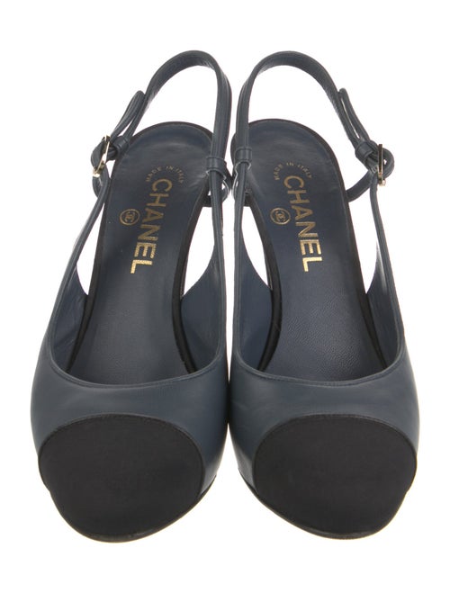 Chanel 2012 Interlocking CC Logo Slingback Sandals