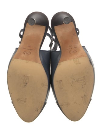 Chanel 2012 Interlocking CC Logo Slingback Sandals