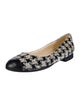 Chanel 2011 Interlocking CC Logo Ballet Flats