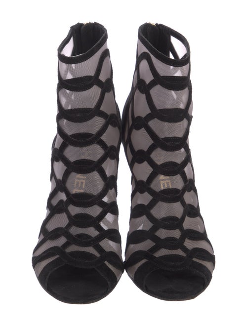 Chanel Mesh Boots