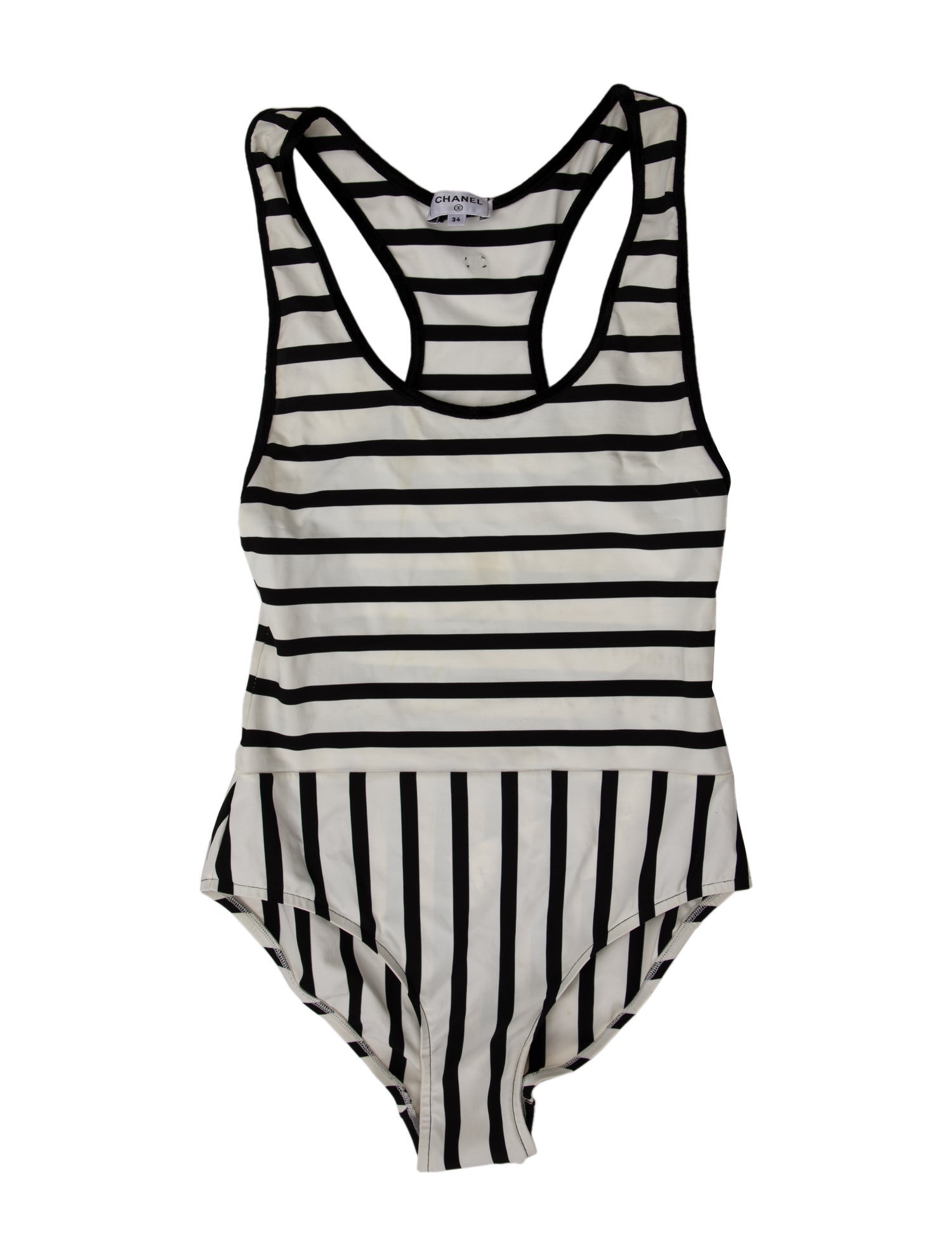 Chanel 2022 Striped One-Piece