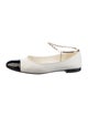 Chanel Interlocking CC Logo Lambskin Flats