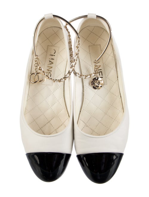 Chanel Interlocking CC Logo Lambskin Flats