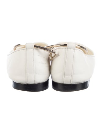 Chanel Interlocking CC Logo Lambskin Flats