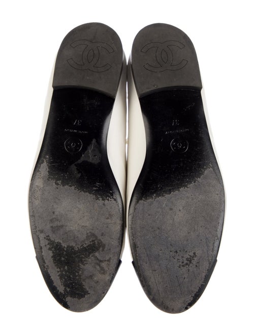 Chanel Interlocking CC Logo Lambskin Flats