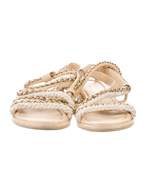 Chanel 2022 Interlocking CC Logo Gladiator Sandals