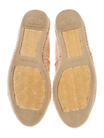 Chanel Interlocking CC Logo Canvas Espadrilles