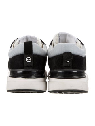 Chanel Interlocking CC Logo Suede Sneakers