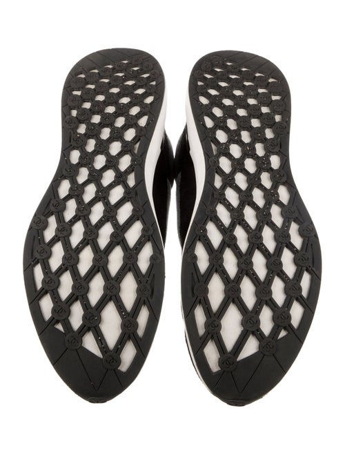 Chanel Interlocking CC Logo Suede Sneakers