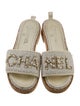 Chanel 2021 Chain-Link Accent Slides