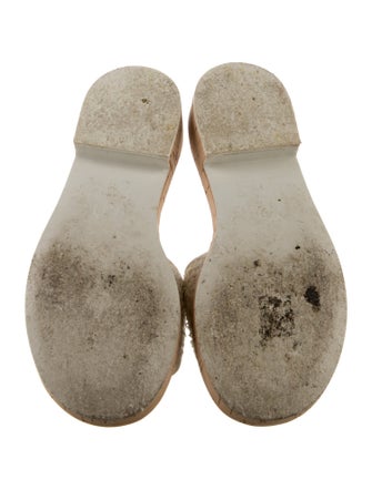 Chanel 2021 Chain-Link Accent Slides