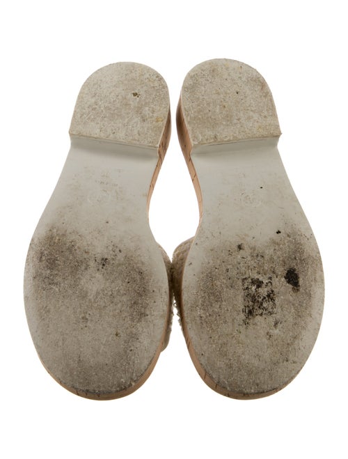 Chanel 2021 Chain-Link Accent Slides