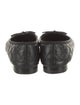 Chanel Interlocking CC Logo Leather Ballet Flats