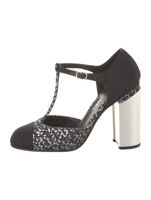 Chanel 2016 Interlocking CC Logo T-Strap Pumps