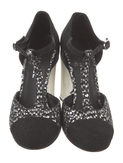 Chanel 2016 Interlocking CC Logo T-Strap Pumps