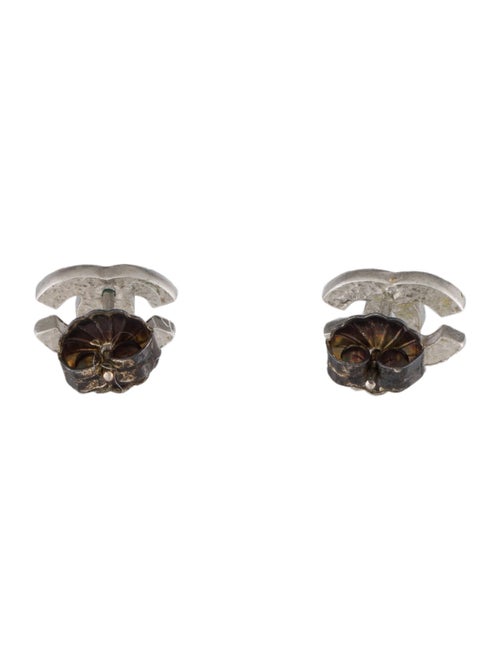 Chanel Strass CC Stud Earrings