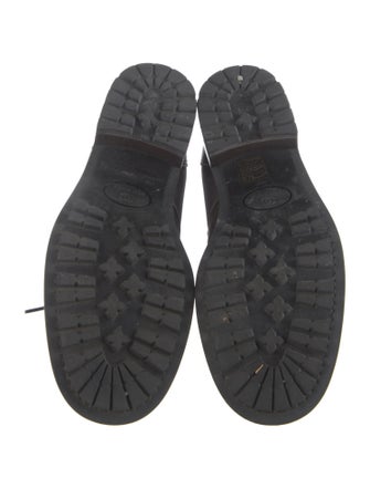 Chanel Interlocking CC Logo Calfskin Combat Boots