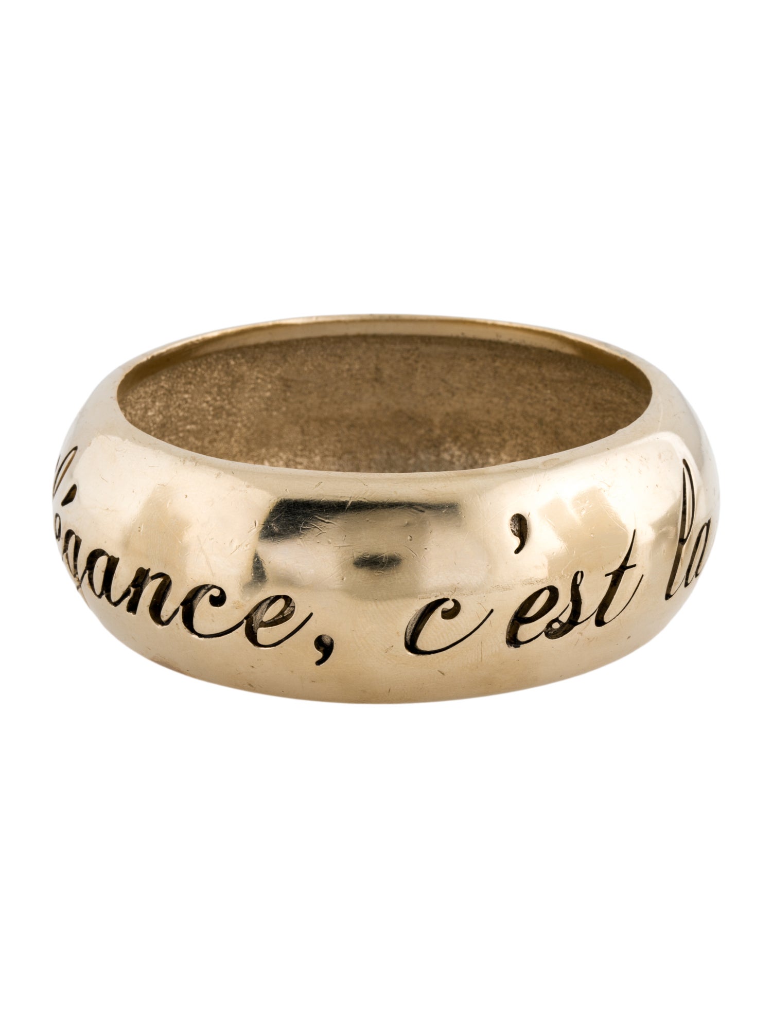 Chanel 'L'élégance, C'est La Ligne' Bangle Bracelet