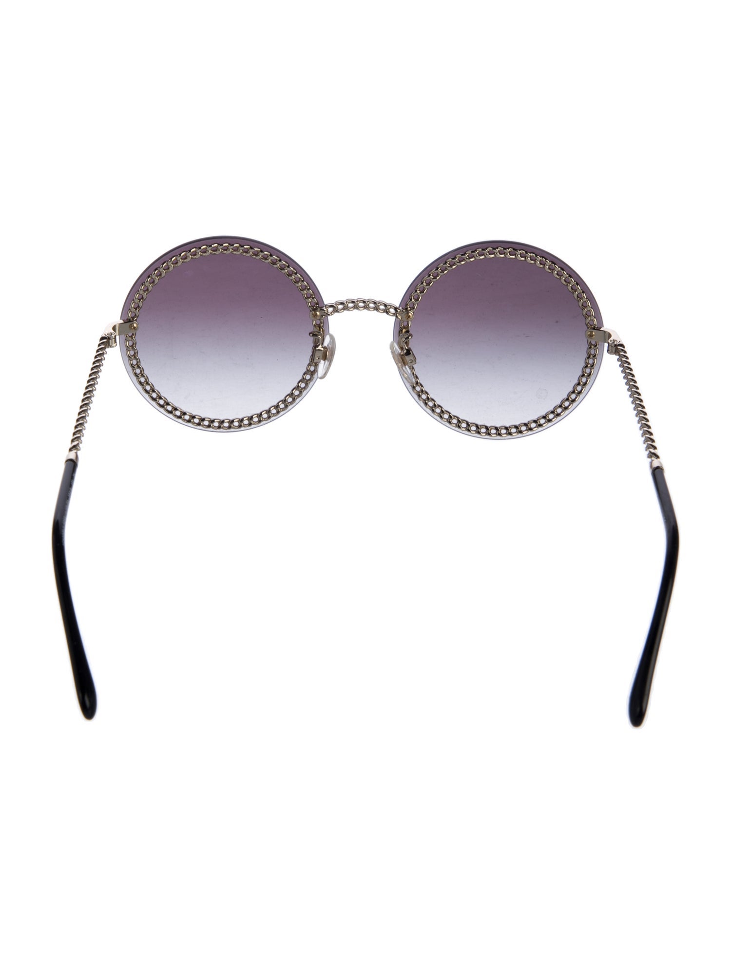 Chanel Interlocking CC Logo Round Sunglasses