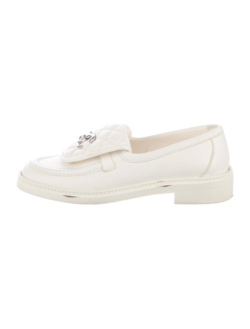 Chanel Interlocking CC Logo Lambskin Loafers