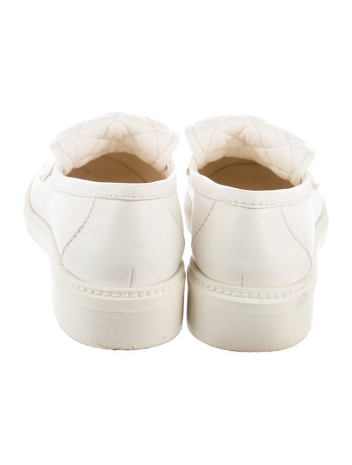 Chanel Interlocking CC Logo Lambskin Loafers