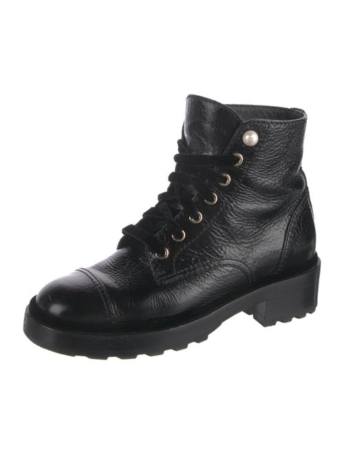 Chanel 2021 Interlocking CC Logo Combat Boots