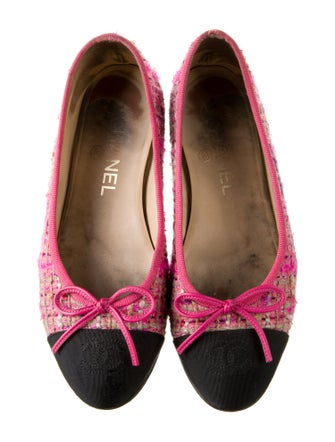 Chanel 2020 Interlocking CC Logo Ballet Flats