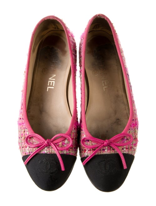 Chanel 2020 Interlocking CC Logo Ballet Flats