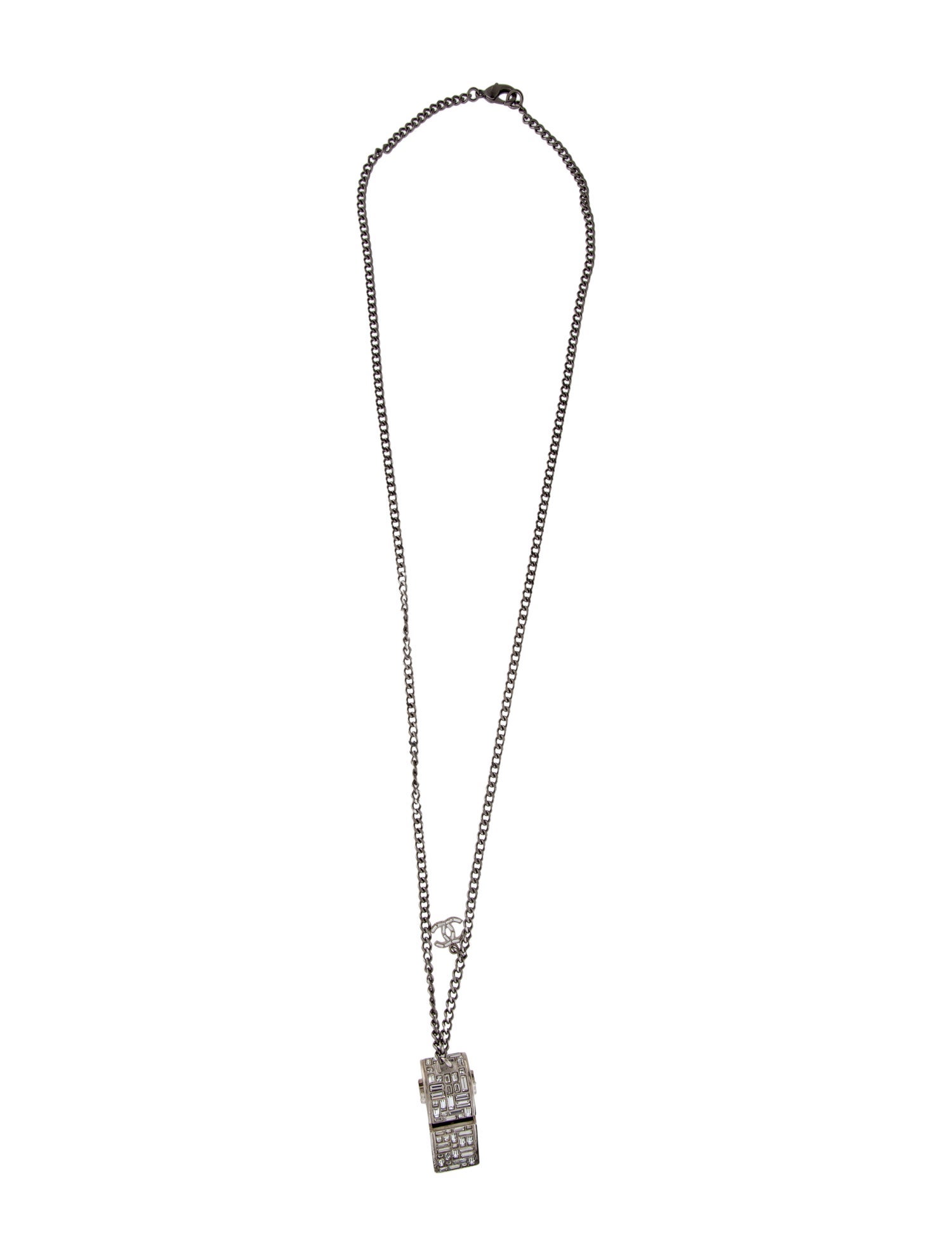 Chanel Strass CC Whistle Pendant Necklace